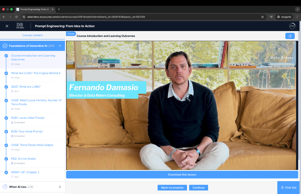 Course Introduction with Fernando Damasio